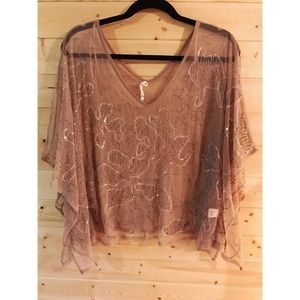 Sheer Beaded Top